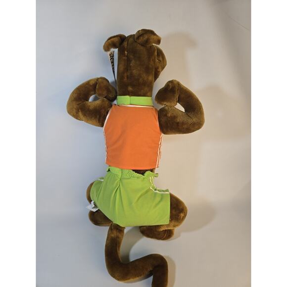 Scooby Doo Sports Dog Cartoon Network 1998 Stuffed Toy Flexing Muscles - Picture 6 of 12